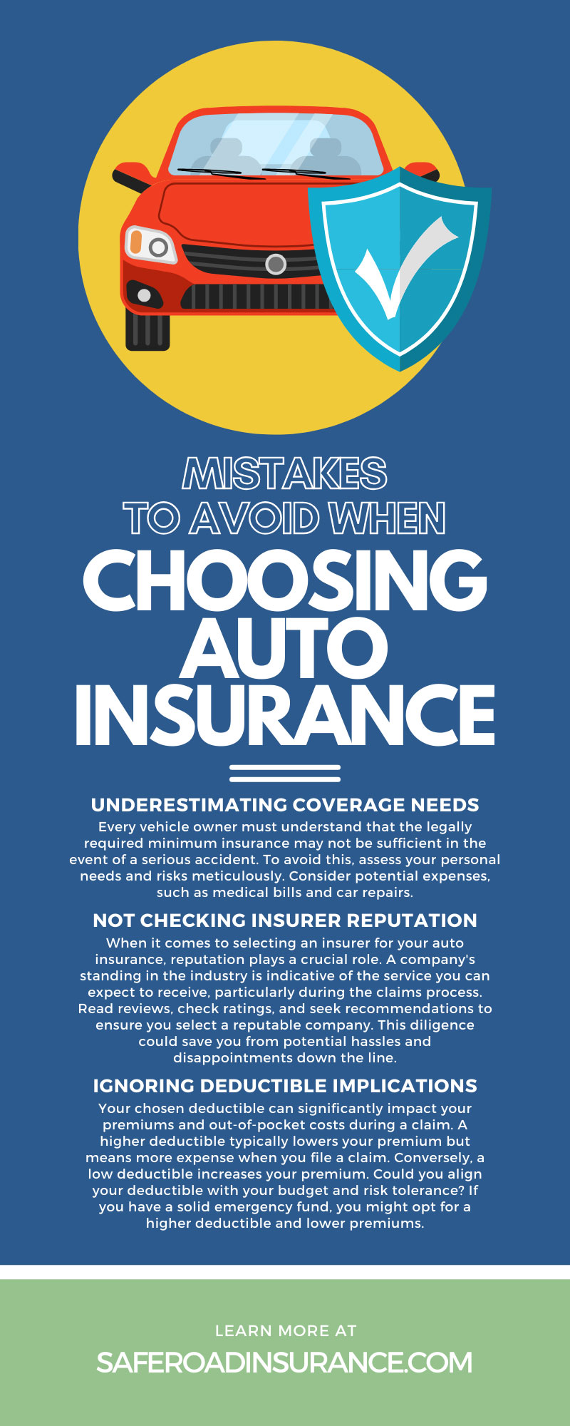 10 Mistakes To Avoid When Choosing Auto Insurance